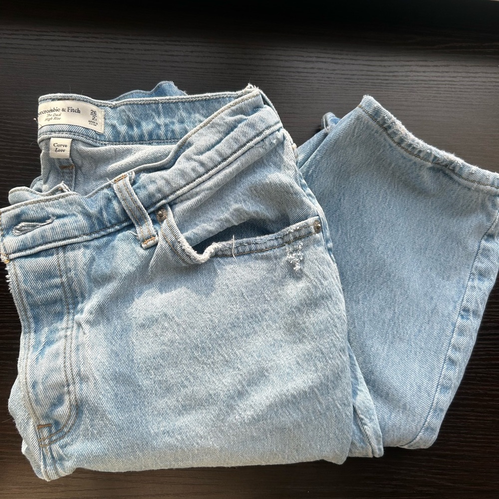 Abercrombie & Fitch Cross Button Jeans Curve Love